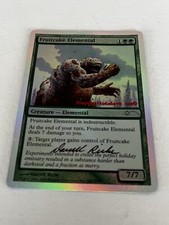 MTG 2006 Fruitcake Elemental Happy Holidays Promo Signed by Artist Darrell Riche
