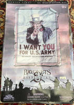 Sideshow Bayonets And Barbed Wire AEF Us Infantry Offic Military