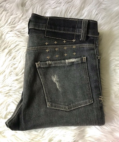 Tsubi Ksubi Aged Black Wash Lean Bean 