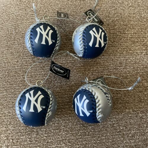 2011 Forever Collectibles Team Beans New York Yankees mini ornements de baseball 4 - Photo 1 sur 6