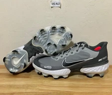 Nike Alpha Huarache Elite 3 Low MCS Gray Baseball Cleats Men's 9.5 CZ4453-005