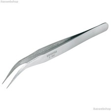 Hozan P-887 Angled Tweezers, 0.6mm tip - Stock in USA