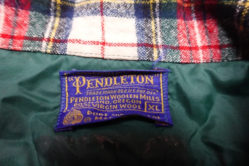 Vintage Pendleton Wool Jacket Mens XL Red Plaid 80s Button Lumberjack Outdoors - Image 2 of 4
