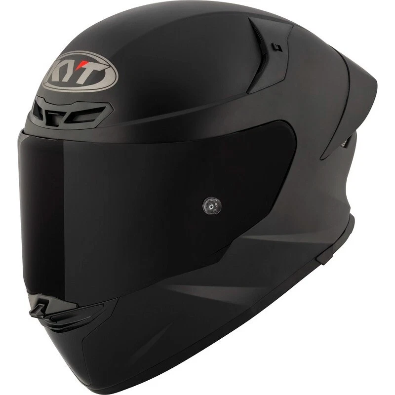 KYT TT-REVO PLAIN MATT BLACK SOLID FULL FACE ROAD MOTORCYCLE HELMET ALL SIZES