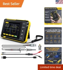 2.8-Inch Portable Oscilloscope - Built-in Battery & Auto Settings for Easy Use