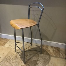 Beautiful Beech Wood  Stainless Steel  John Lewis Breakfast Bar Chair