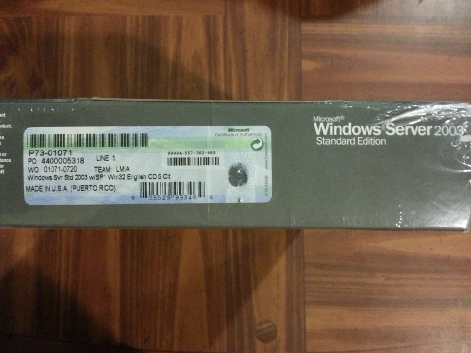 NEW Microsoft Windows Server 2003 Standard w' SP1 5 CAL P73-01071 SEALED BOX - Image 3 of 3