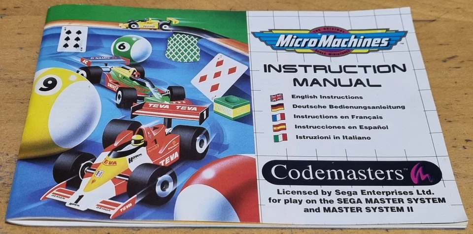 Micro Machines for SEGA Master System Complete With Poster & Receipt! Near Mint - Image 2 of 4
