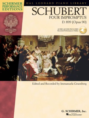 Schubert Four Impromptus D. 899 0p. 90 Sheet Music Piano Solo Book 000296700
