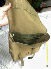 1960s era Military Messenger Bag - Good Condition - 14 Ship