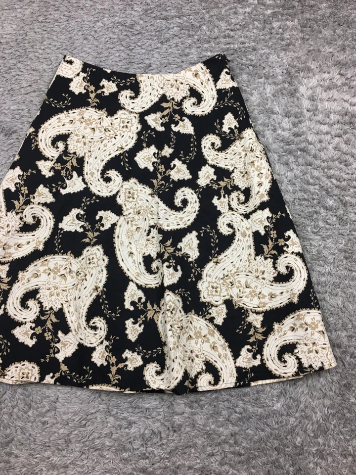 Falda Casa Blanca Mercado Negro Mujer Talla 2 Negra Beige Algodón Cachemira Foto 2 de 4