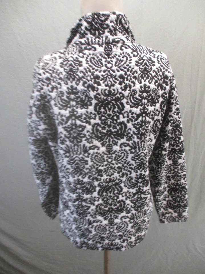 Новый с Ярлыками EURO JOY размер S женщин пейсли хлопковая смесь полный молнии карман воротник блейзер 586 - Изображение 4 из 4