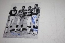 OAKLAND RAIDERS WILLIE BROWN & GEORGE ATKINSON SIGNED 8X10 PHOTO SB XI CHAMPS 