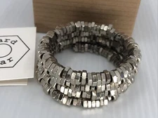 New Hard Wear Metal Hex Nut Hardware Industrial Chunky Statement Bracelet