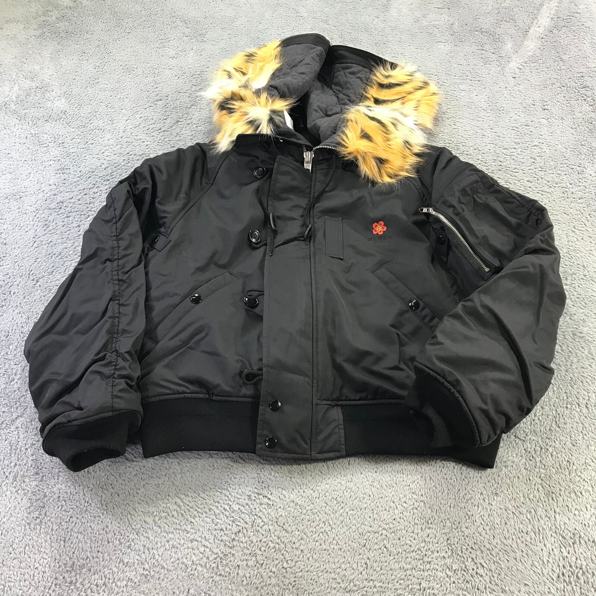 ジャケット・アウター KHOKI 24fw-co-02 KHOKI 24AW Washed wool zip up jacket 【KHOKI】 Washed wool zip up