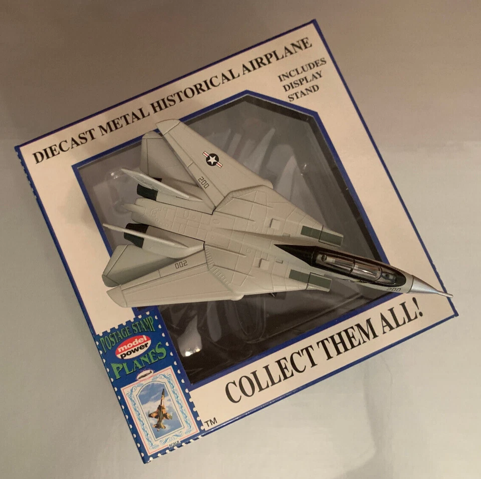 F-14 Tomcat. variable swept wing. Die Cast metal. 1:160 scale. New in Box. Mint. - Image 3 of 4