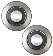 SHW Performance Pair Set 2 Front 400mm Brake Disc Rotors For Audi A8 Q S6 S7 S8