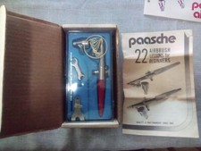Vintage Paasche Type W/H 3- 07 Airbrush Kit in original Box never used w cata