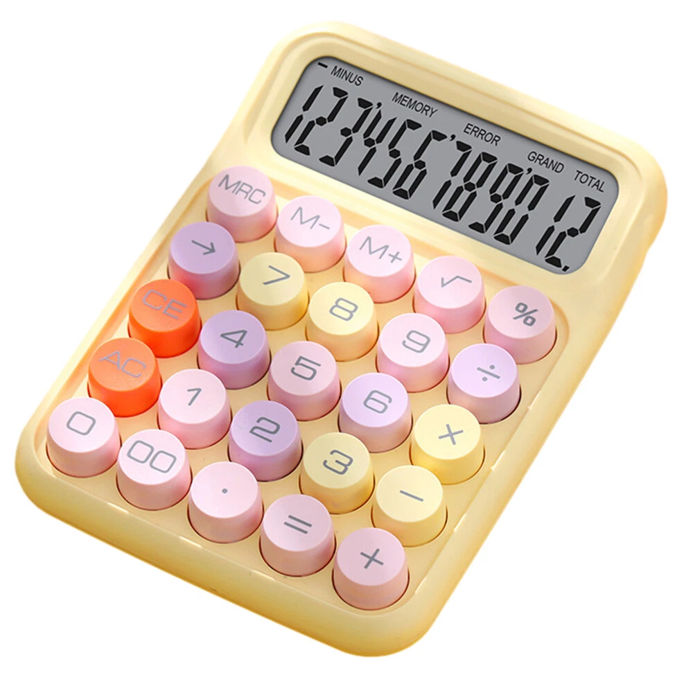 Portable Mechanical Keyboard Calculator for Office and School Use