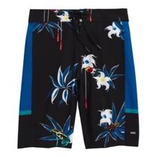 Brand New Boys Vans Side Bar Boardshorts Black/Dart Floral 26/12