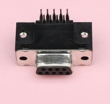 NOS 100pcs RS232 DR9 9 Pin 90 Degree Solder Female Jack Socket Connector Adapter