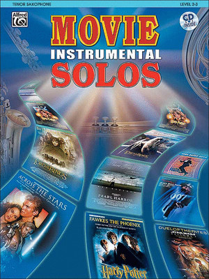 ''MOVIE INSTRUMENTAL SOLOS'' TENOR SAX MUSIC BOOK/CD-BRAND NEW ON SALE-SAXOPHONE!!