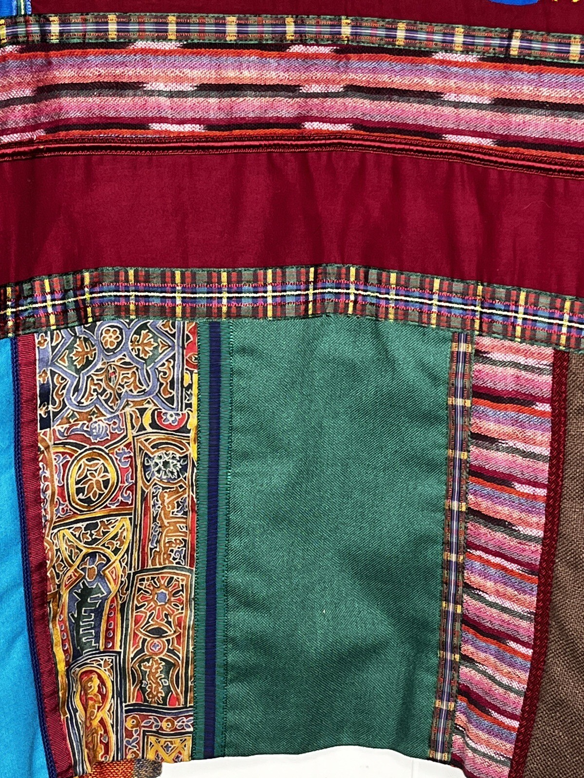 Quilt Embroidered Patchwork Hand Made Jacket Blaz… - image 10