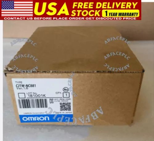 1PC Omron CJ1W-NC881 PLC Position Control Unit Module CJ1WNC881 New In Box