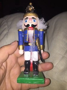 Wooden nutcracker made in China proximately 4 inches