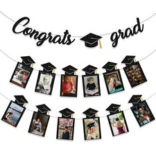 Graduation Decorations Class of 2024 Party Supplies - Congrats Grad Banner an...