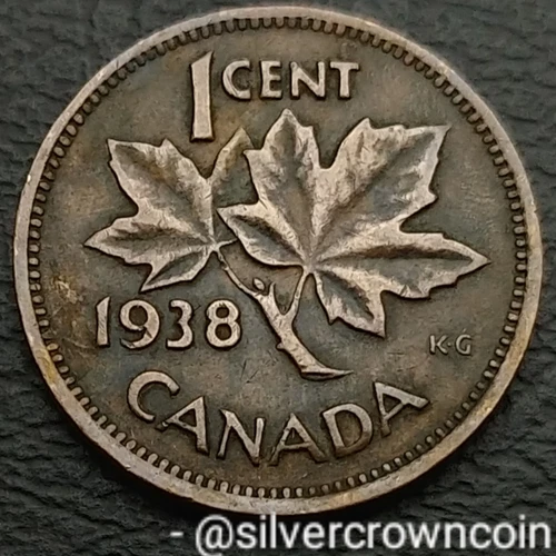 1938 Canada Small Cent — photo from another recent sale