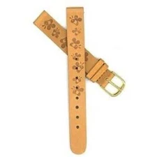 DISNEY 12MM BROWN WINNIE THE POOH BUMBLE BEE LEATHER WATCH BAND STRAP