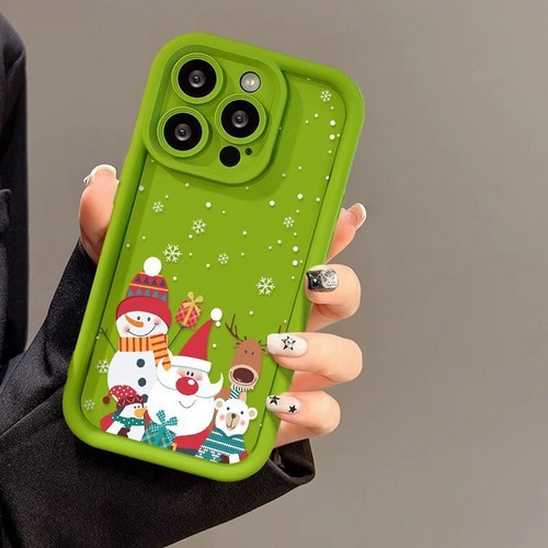 Santa Claus Phone Case For iPhone 16 15 14 Pro Max Plus 13 12 Shockproof Cover - 第 3/10 張圖片