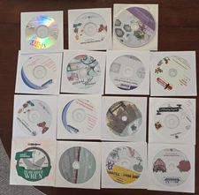 Embroidery Patterns on CD Lot of 15
