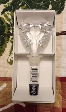 Mikasa Wine Bottle Stopper Heart Shaped Crystal Venus New