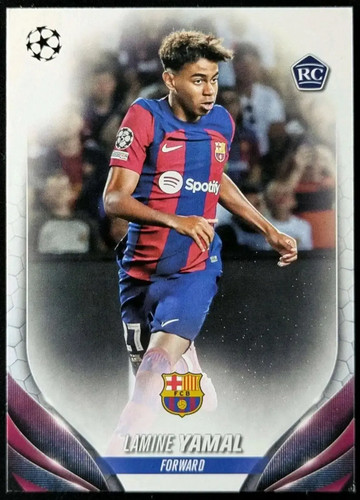 2023-24 Topps UEFA Soccer LAMINE YAMAL Rookie RC Base Set Barcelona #64 RP45
