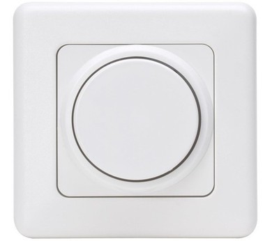 Kopp 803202012 Dimmer m.Drehausschalter 40-400W/VA230V arktis