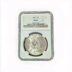 1887 Morgan Silver Dollar Philadelphia NGC mS64