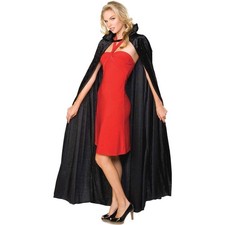 Rubies Crushed Velvet CapeOne Size Black  BN4192