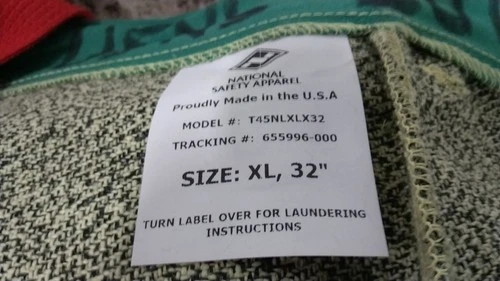 National Safety Apparel T45NLXLX32 Size XL 46 In Max Waist Size Silver Overpants image 2