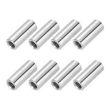 8 Pcs M4x0.7mm Pitch 4mm/0.16" 304 Stainless Steel Coupling Nut