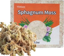 90g Compressed Sphagnum Moss for Plants, Carefully Selected Premium Sphagnum Mo