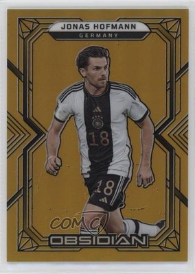 2022-23 Panini Obsidian Electric Etch Gold Flood 2/10 Jonas Hofmann #148 x5r
