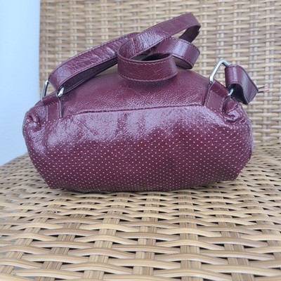 Latico Bag Anthropologie Burgundy Leather Perforated Mini  display picture 3