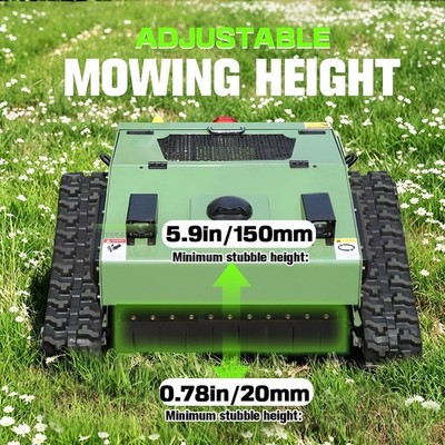 Gas RC Crawler Lawn Mower,600MM Cut,Adjustable Height,55° Slope Free Shipping