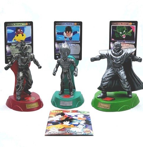 Burger King Dragon Ball Z Figures W/cards Lot Of 3 2000-2002