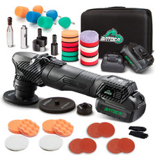 BATOCA S4 Akku Auto Poliermaschine Exzenter Mini Polierger�t 2,5Ah Batterien Set