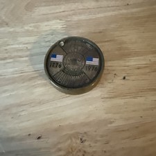 Antique Vintage 50 Year Brass Perpetual Calendar 1973-2022 USA Flag & Bell