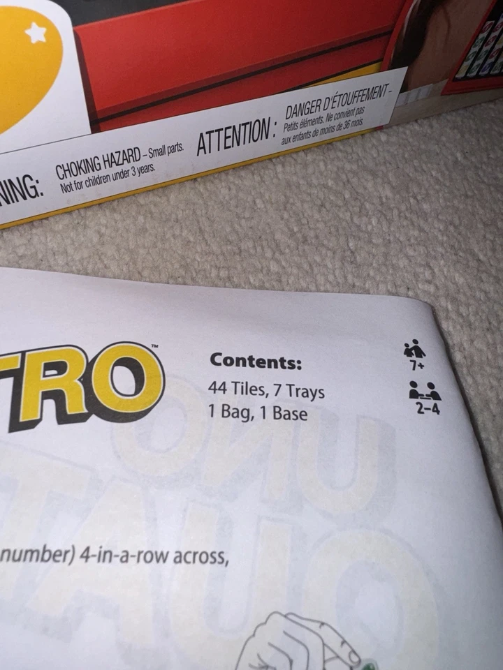 UNO Quatro Board Game 100% Complete In Great Condition Multiplayer Modern - Image 2 of 4