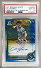 2889 Cole Young 2022 Bowman Chrome Blue Wave Refractor Auto 1st RC /150 PSA 10